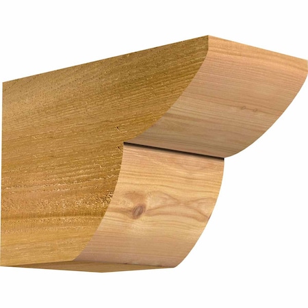 Ekena Millwork Crestline Rough Sawn Rafter Tail, Western Red Cedar, 6"W x 8"H x 12"L RFT06X08X12CRE00RWR